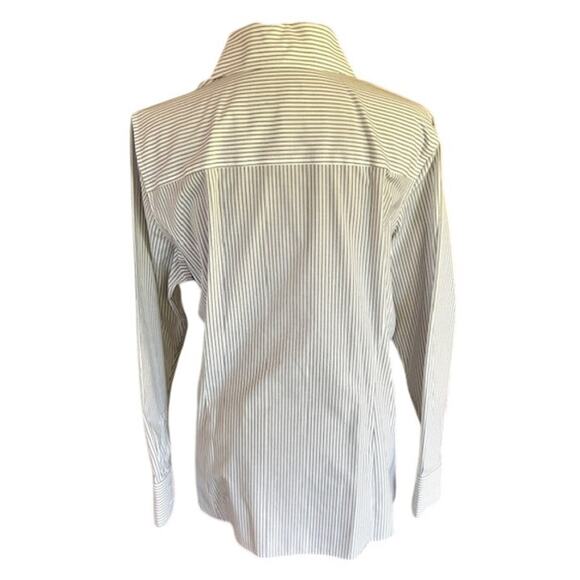 Talbots Woman Wrinkle-Resistant Pinstripe Button-Down Shirt, 16W - Picture 4 of 6